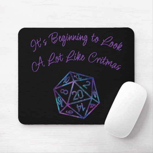 RPG Critmas | Nebula Tabletop PnP Roleplayer Dice Muismat (Met muis)