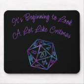 RPG Critmas | Nebula Tabletop PnP Roleplayer Dice Muismat (Voorkant)