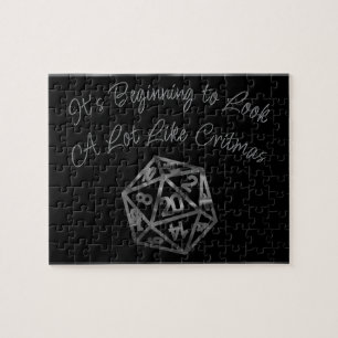 RPG Critmas   Old School Tafelblad Roleplayer Dice Legpuzzel