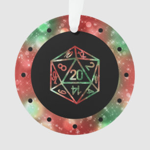 RPG Critmas XMAS Fantasy Tabletop Gamer Dice Ornament