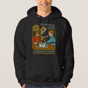 RPG D20 Dobbelsteen Dungeon-Daddy Fantasy Pen en P Hoodie