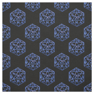 RPG Dice Blue Fantasy Retro Tafelblad PnP Gamer Stof