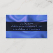 RPG Dice | Blue Fantasy Tafelblad Gamer Branding Visitekaartje (Achterkant)