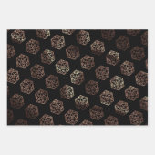 RPG Dice | Copper Fantasy Retro Tabletop PnP Gamer Inpakpapier Vel (Voorkant)