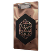 RPG Dice | Copper Fantasy Retro Tabletop PnP Gamer Klembord (Links)