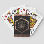 RPG Dice | Copper Fantasy Retro Tabletop PnP Gamer Pokerkaarten (Achterkant)