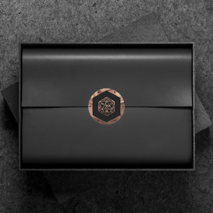 RPG Dice   Copper Fantasy Retro Tabletop PnP Gamer Ronde Sticker