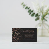 RPG Dice | Copper Fantasy Tabletop Gamer Registry Informatiekaartje (Staand voorkant)