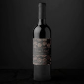 RPG Dice | Copper Fantasy Tafelblad Gamer Custom Wijn Etiket