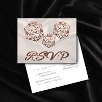 RPG Dice | Copper Fantasy Tafelblad Gamer Meal RSV