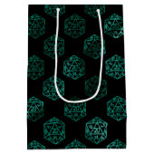 RPG Dice | Emerald Fantasy Retro Tafelblad Gamer Medium Cadeauzakje (Achterkant)
