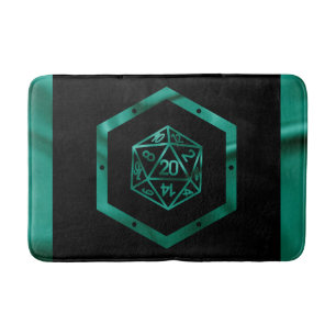 RPG Dice   Emerald Fantasy tafelblad Retro Gamer Badmat