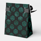 RPG Dice | Emerald Fantasy tafelblad Retro Gamer Bedankdoosjes (Achterkant)
