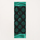 RPG Dice | Emerald Fantasy tafelblad Retro Gamer Yogamat (Voorkant)