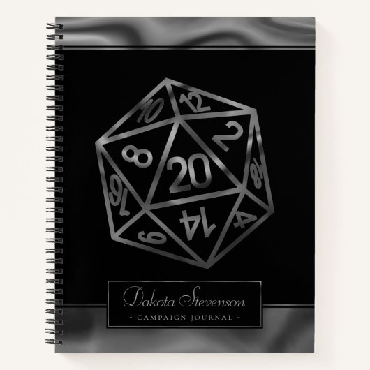 RPG Dice | Fantasietabletop PnP Gamer Graph Paper Notitieboek (Voorkant)