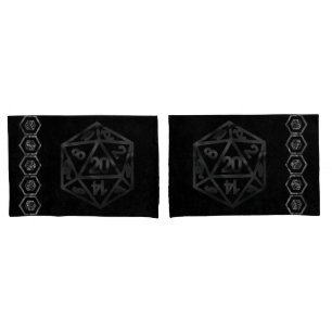 RPG Dice Fantasy Old School Tafelblad Retro Game Kussensloop