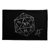 RPG Dice | Fantasy Old School Tafelblad Retro Game Kussensloop (Achterkant)