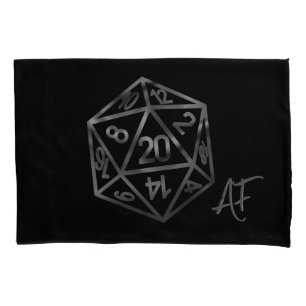 RPG Dice Fantasy Old School Tafelblad Retro Game Kussensloop