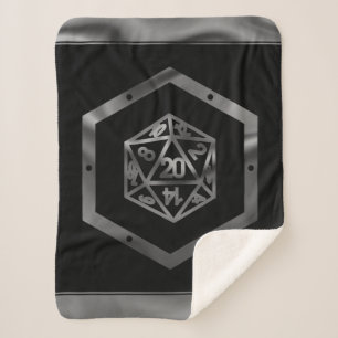 RPG Dice   Fantasy Old School Tafelblad Retro Game Sherpa Deken