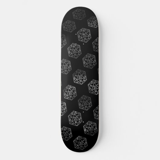 RPG Dice | Fantasy Old School Tafelblad Retro Game Skateboard (Voorkant)