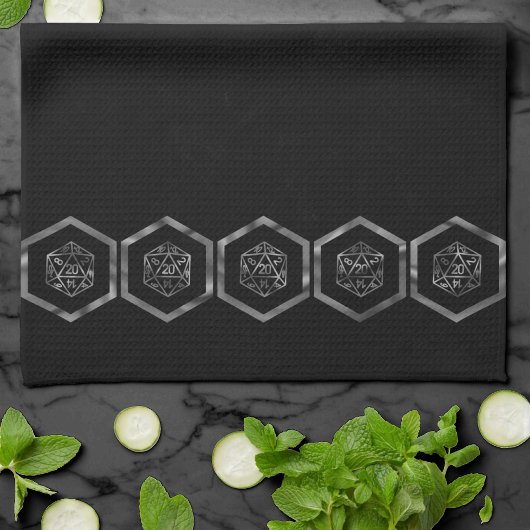 RPG Dice | Fantasy Old School Tafelblad Retro Game Theedoek