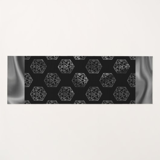 RPG Dice | Fantasy Old School Tafelblad Retro Game Yogamat (Voorkant (horizontaal))