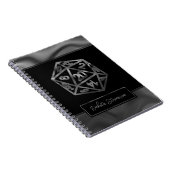 RPG Dice | Fantasy Tabletop Gamer Custom Character Notitieboek (Rechterzijde)