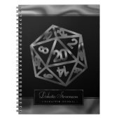 RPG Dice | Fantasy Tabletop Gamer Custom Character Notitieboek (Voorkant)