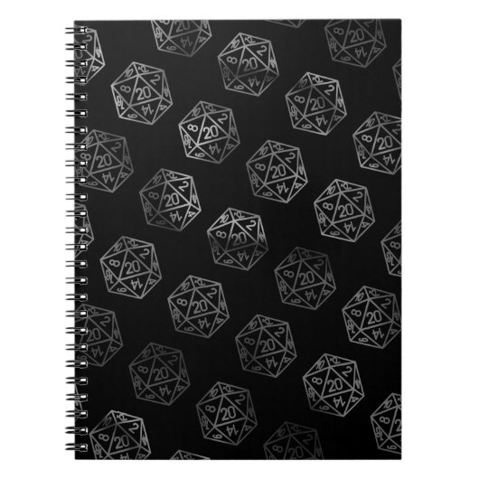 RPG Dice | Fantasy Tabletop Retro Gamer Campagne Notitieboek (Voorkant)