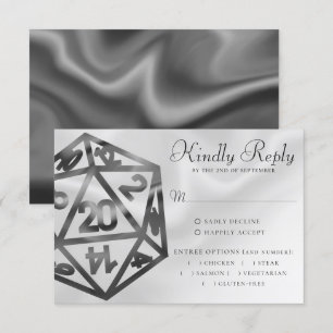 RPG Dice Fantasy Tabletop Retro Gamer Entree RSVP Kaartje