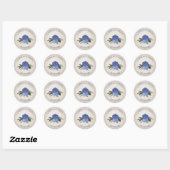 RPG Dice Gamer Bruiloft Ronde Sticker (Vel)