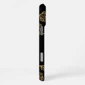 RPG Dice | Gold Fantasy Old School tafelblad gamer iPhone Hoesje (Rechterkant)