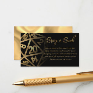 RPG Dice   Gold Fantasy PnP tafelblad boek aanvraa Informatiekaartje