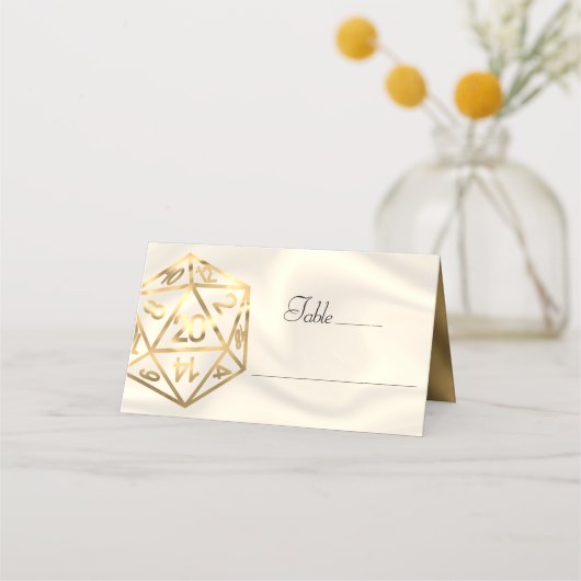 RPG Dice | Gold Fantasy Retro Tafelblad PnP Gamer (Voorkant)