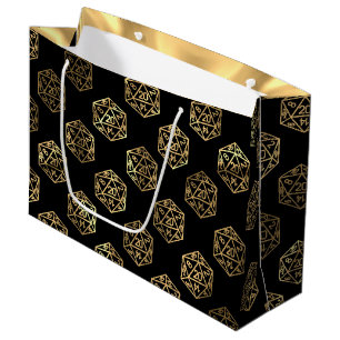 RPG Dice   Gold Fantasy Retro Tafelblad PnP Gamer Groot Cadeauzakje