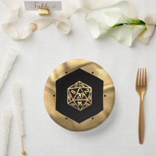 RPG Dice   Gold Fantasy Retro Tafelblad PnP Gamer Papieren Kommen