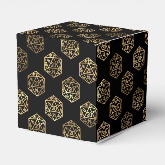 RPG Dice | Gold Tafelblad PnP Roleplayer Bedankt Bedankdoosjes (Achterkant)