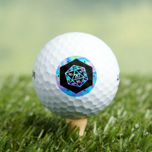RPG Dice Holo Fantasy Retro Tafelblad PnP Gamer Golfballen