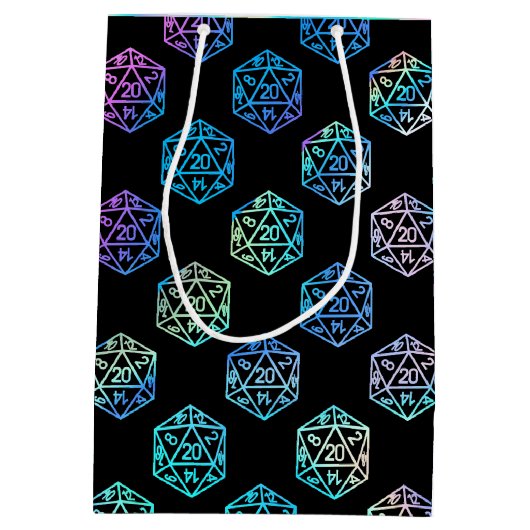 RPG Dice | Holo Fantasy Retro Tafelblad PnP Gamer Medium Cadeauzakje (Achterkant)