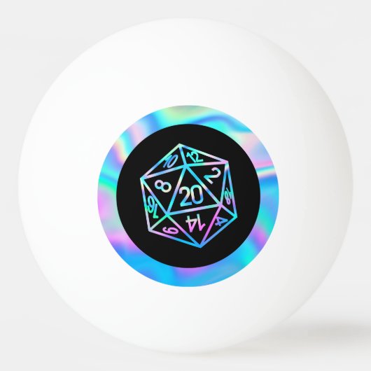 RPG Dice | Holo Fantasy Retro Tafelblad PnP Gamer Pingpongballen (Achterkant)