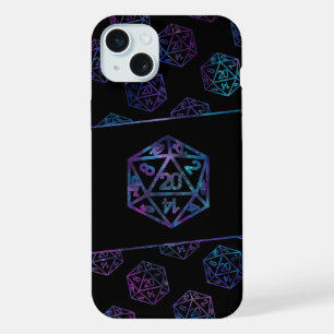 RPG Dice   Nebula Fantasy Retro Tabletop PnP Gamer iPhone 15 Plus Case