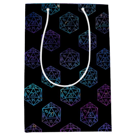 RPG Dice | Nebula Fantasy Retro Tabletop PnP Gamer Medium Cadeauzakje (Voorkant)