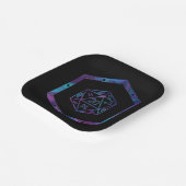 RPG Dice | Nebula Fantasy Retro Tabletop PnP Gamer Papieren Bordje (Gebogen)