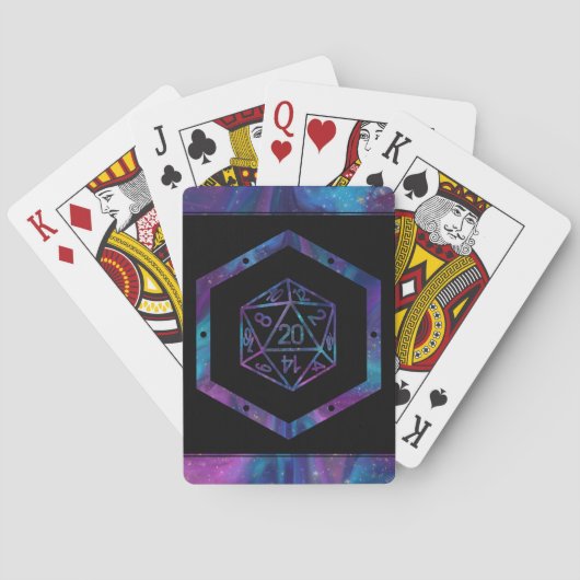 RPG Dice | Nebula Fantasy Retro Tabletop PnP Gamer Pokerkaarten (Achterkant)