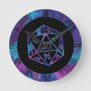 RPG Dice   Nebula Fantasy Retro Tabletop PnP Gamer Ronde Klok
