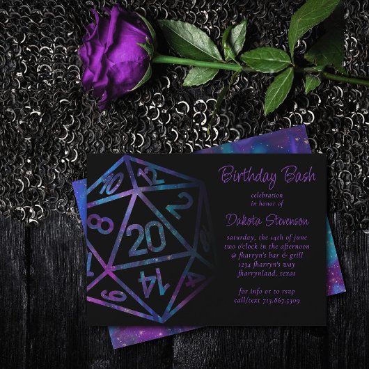 RPG Dice | Nebula Fantasy tafelblad PnP Gamer Part Kaart