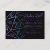 RPG Dice | Nebula Fantasy tafelblad Wishing Well Informatiekaartje (Voorkant)