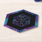 RPG Dice | Nebula Old School Tafelblad Roleplayer Kartonnen Onderzetters (Schuin)