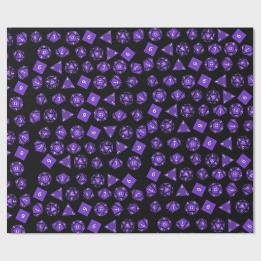 RPG Dice Roll geek Gift paper Gamer Fantasy Cadeaupapier (Vlak)