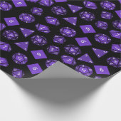 RPG Dice Roll geek Gift paper Gamer Fantasy Cadeaupapier (Hoek)